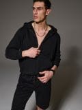 Τζιν σορτς jogger - μαυρο - SINSAY - small4