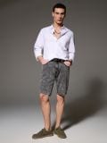 Uske jeans šorc - sivo - SINSAY - small5