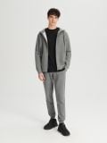 Pulover z zadrgo - svetlo siva - SINSAY - small4