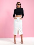 Fustă midi - alb - SINSAY - small6