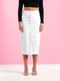 Fustă midi - alb - SINSAY - small2