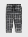 Karirane pantalone - tamno siva - SINSAY - small1