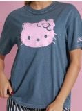 Μπλούζα με τύπωμα Hello Kitty - ναυτικο μπλε - SINSAY - small1
