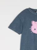 Μπλούζα με τύπωμα Hello Kitty - ναυτικο μπλε - SINSAY - small10