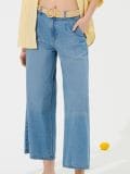 Teksas culotte pantalone - plavi džins - SINSAY - small1