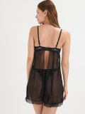 Σετ με νυχτικό babydoll και στρινγκ - μαυρο - SINSAY - small7