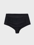 Chiloți de bikini cu talie medie - negru - SINSAY - small3