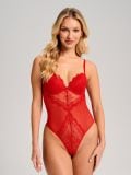 Csipkés body - piros - SINSAY - small1