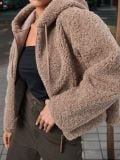 Kurtka teddy - brązowy - SINSAY - small8