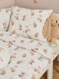 Set lenjerie de pat din bumbac - alb - SINSAY - small1