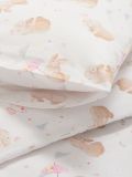 Set lenjerie de pat din bumbac - alb - SINSAY - small4