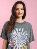 Tricou cu imprimeu - gri-închis - SINSAY - small3