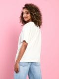 Tricou cu imprimeu - crem - SINSAY - small4