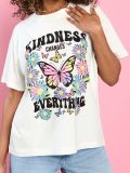 Tricou cu imprimeu - crem - SINSAY - small1