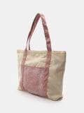 Torba od tkanine - krem - SINSAY - small2