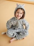 Pijama-salopetă - gri deschis - SINSAY - small5