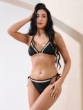 Góra od bikini z siateczką - czarny - SINSAY - small2