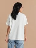 Tricou cu mânecă lungă și imprimeu - crem - SINSAY - small4