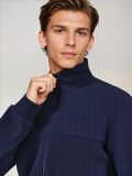 Bluza na rajsferšlus sa stojećim ovratnikom - mornarsko plava - SINSAY - small6