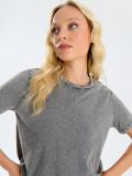 Lühikeste varrukatega särk - tumehall - SINSAY - small5