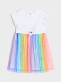 Haljina sa suknjom od tila - roze - SINSAY - small4