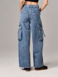 Teksapüksid wide leg - sinine - SINSAY - small2