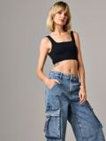 Teksapüksid wide leg - sinine - SINSAY - small4