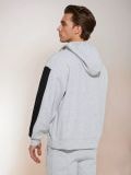 Pulover s kapuco - svetlo siva - SINSAY - small2