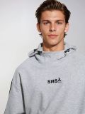 Pulover s kapuco - svetlo siva - SINSAY - small5