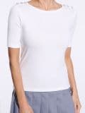 Bluza z biseri - krema - SINSAY - small6