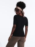 Bluza s biserima - crno - SINSAY - small4