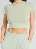 Crop top - πρασινο παλ - SINSAY - small3