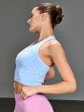 Sportski top - svetlo plava - SINSAY - small4