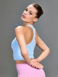 Sportski top - svetlo plava - SINSAY - small2