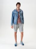 Kurtka jeansowa z kapturem - niebieski - SINSAY - small6