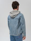 Kurtka jeansowa z kapturem - niebieski - SINSAY - small4