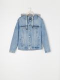 Kurtka jeansowa z kapturem - niebieski - SINSAY - small13