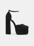 Pantofi cu toc gros - negru - SINSAY - small1