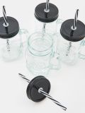 Taaskasutatav kõrrega tops 4 pack - must - SINSAY - small3