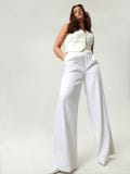 Hose mit weitem Bein - Weiß - SINSAY - small5