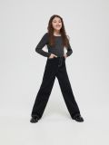 Джинси wide leg - чорний - SINSAY - small2