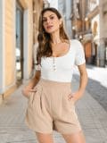 LADIES` BLOUSE BODY - krem - SINSAY - small1