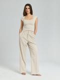 Boxy majica - krem - SINSAY - small3