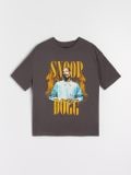 Pamučna majica s printom Snoop Dogg - sivo - SINSAY - small3