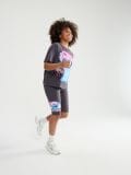 Lühikesed biker-püksid Stitch - tumehall - SINSAY - small4