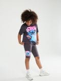 Lühikesed biker-püksid Stitch - tumehall - SINSAY - small1