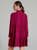 Mini φόρεμα με γιακά - burgundy - SINSAY - small2