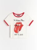 Bombažna majica s potiskom The Rolling Stones - rdeča - SINSAY - small4