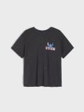 Loose fit majica s printom Stitch - sivo - SINSAY - small3