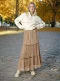 Suknja - zlatno braon - SINSAY - small6